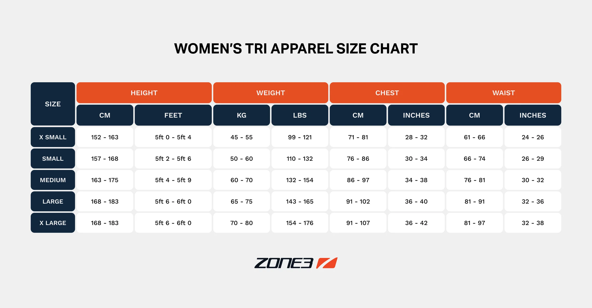 サイズチャート画像