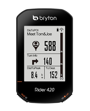 □ブライトン Rider 420 ケイデンスセンサー付属 GPS サイクル 