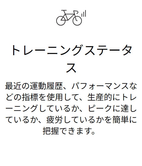 トレーニングステータス