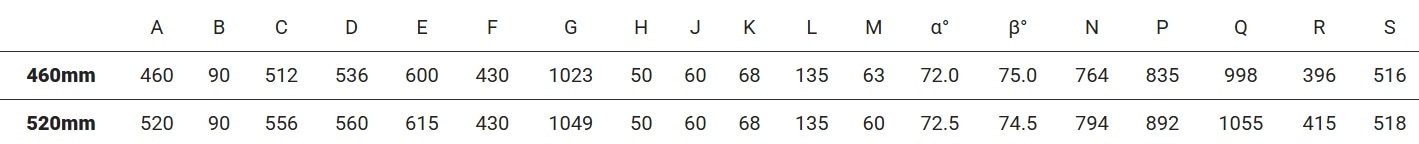 サイズチャート画像