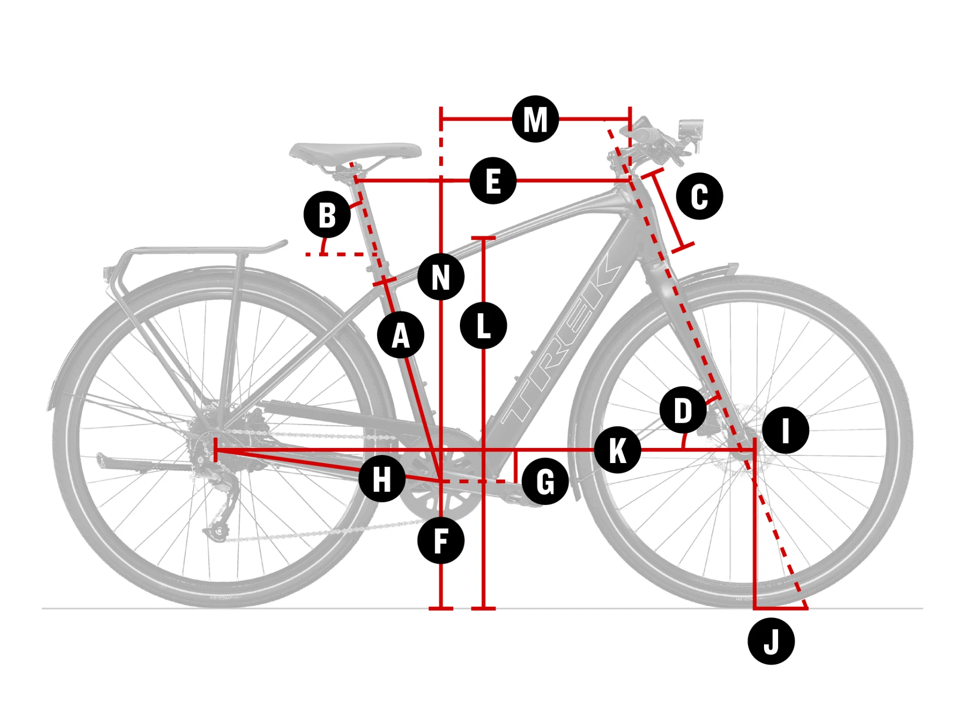 TREK ( トレック ) 電動アシスト自転車（e-bike） FX+ 2 ブラック L